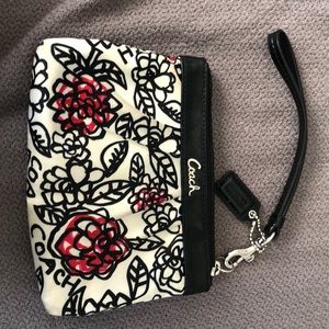 Coach Floral Wristlet